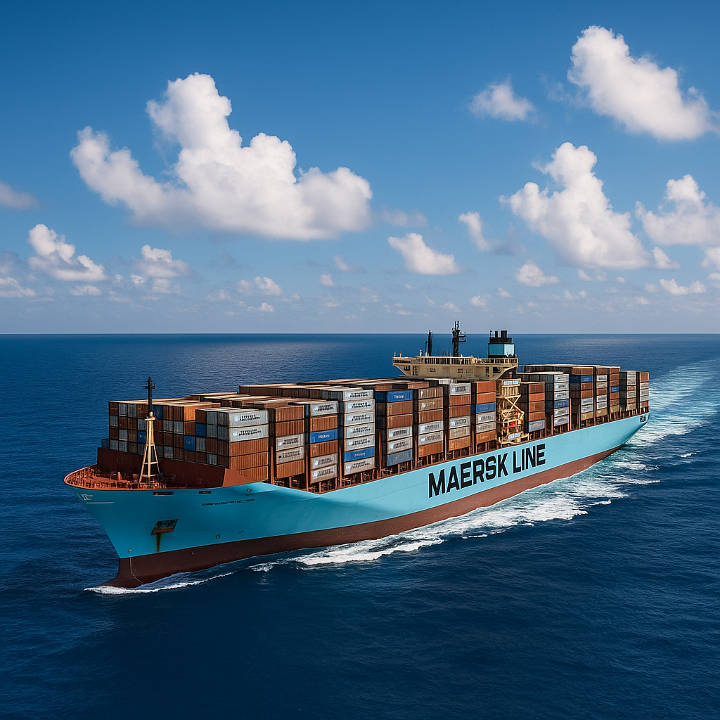 Blue Alfa — Maersk Line container vessel at sea